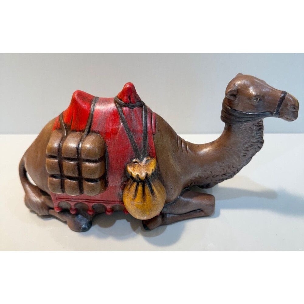 Vintage Christmas Nativity Seated Sitting Camel Holland Mold Ceramic 8" Long